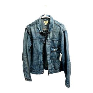 Polo Ralph Lauren Men’s denim patchwork collar trucker jacket